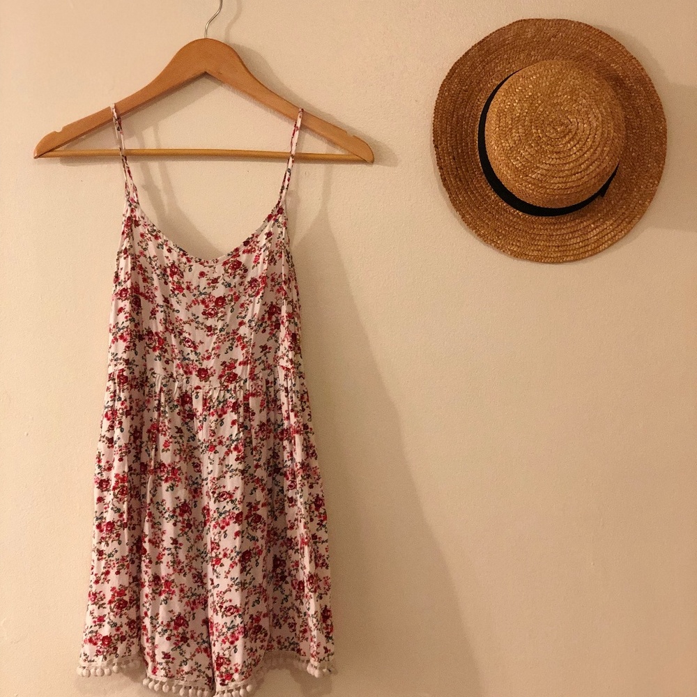 50% PRICE DROP! Mini Pink Floral Romper